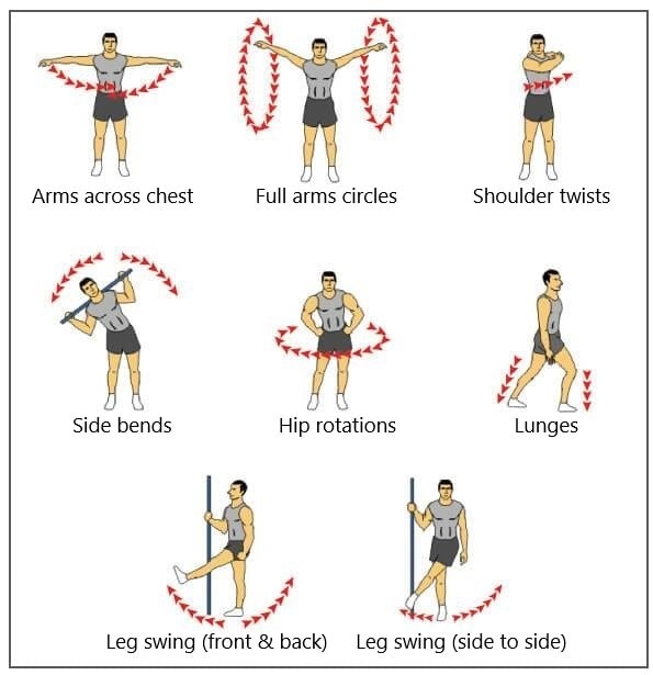 Dynamic Stretching Exercises Routine